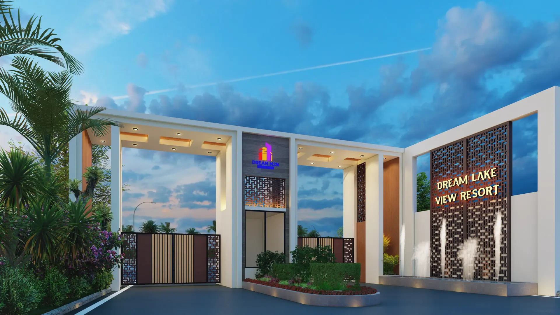 Dream Lake View Resort Gate 01
